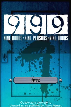 Nine Hours, Nine Persons, Nine Doors (USA) screen shot title